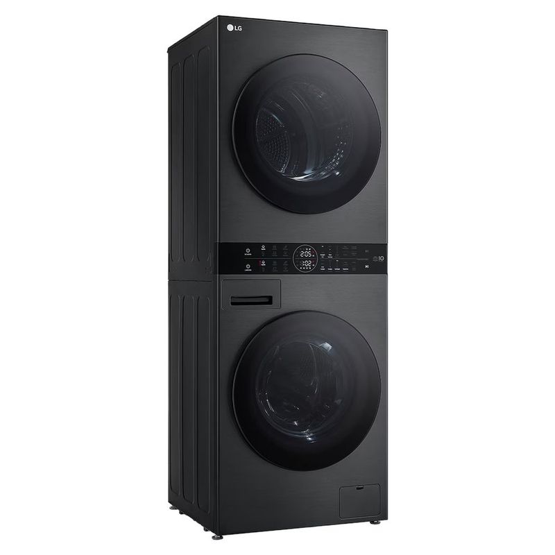 lava e seca 14kg lg washtower smart 220v preto 127v inox preto wk14bs6