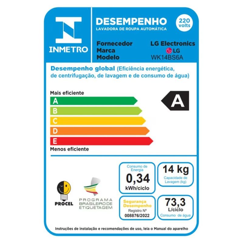 lava e seca 14kg lg washtower smart 220v preto 127v inox preto wk14bs6