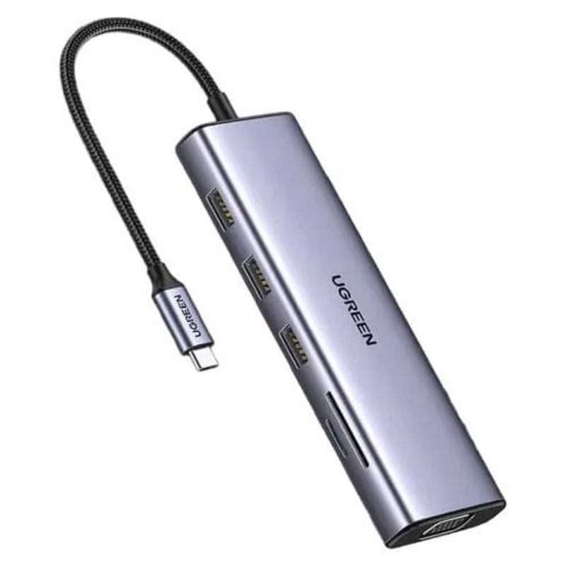 adaptador multifuncional ugreen usb-c cm498 e-bi