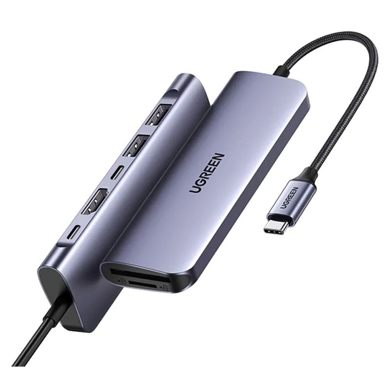 adaptador multifuncional ugreen usb-c cm195 e-bi
