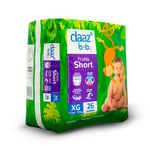 fralda shortinho daaz baby pants mega tamanho xg 26 unidades