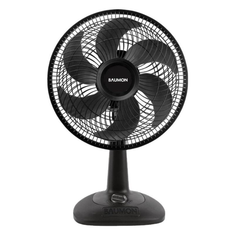 ventilador de mesa 30cm baumon preto bm30