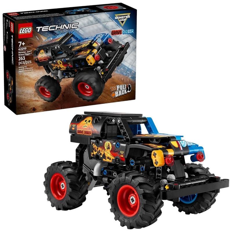 lego technic monster jam grave digger fogo e gelo 2219