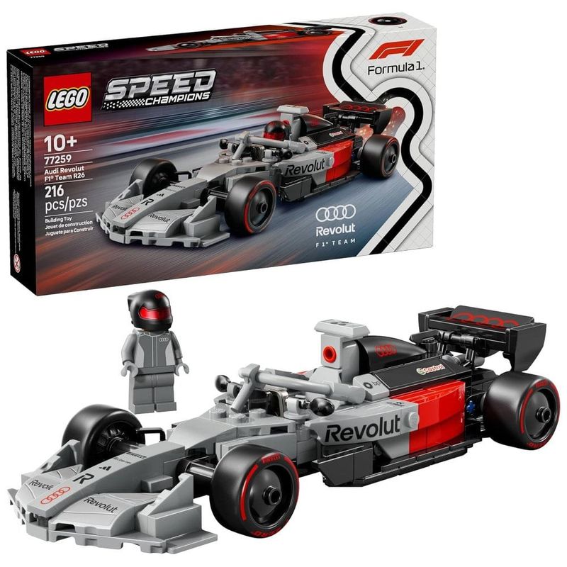 lego speed champions carro de corrida audi revolut f1 team r26 7259