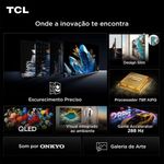 smart tv 4k 75" tcl premium qd-mini led google tv 144hz vrr tela hva processador tsr aipq 75a400m a400m