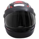 capacete gow interlagos x2 preto e vermelho 58 (mp)