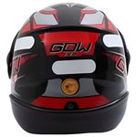 capacete gow interlagos x2 preto e vermelho 58 (mp)