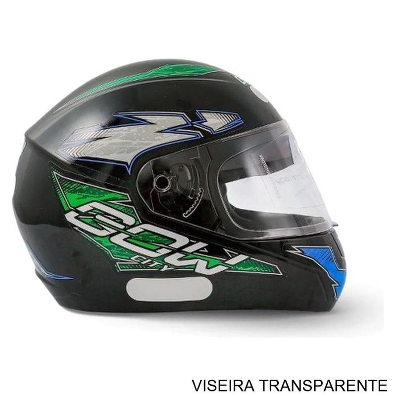 capacete gow city preto e verde 58 (mp)
