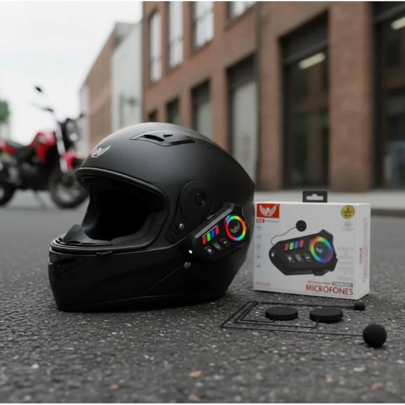 fone de ouvido altomex com microfone para capacete bluetooth sem fio (mp)