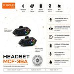 kit 2 intercomunicadores para capacete a'gold mcf 36a (mp)