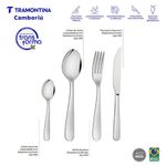 jogo faqueiro 24 peças tramontina camboriú de aço inox 66904410