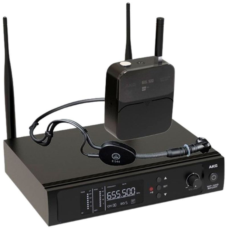 microfone headset akg wp300 sport 28950545 (mp)