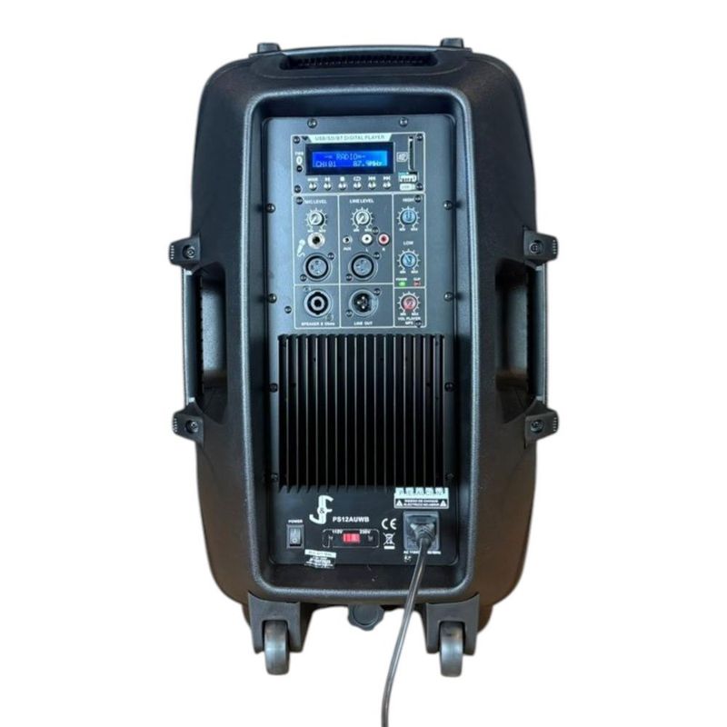 caixa amplificada j&f 250 w rms ps12auwb (mp)