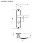 fechadura para banheiro aliança vibe f-2600/52 cromada (mp)