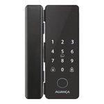 fechadura digital de sobrepor para porta de madeira aliança iris plus preto fosco (mp)