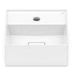 cuba de apoio roca quadrada com mesa terra t7 branco 30x30cm (mp)