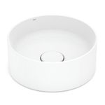 cuba de apoio roca redonda sem mesa terra t1 branco 30cm (mp)