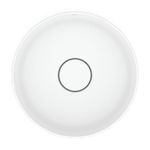 cuba de apoio roca redonda sem mesa terra t1 branco 30cm (mp)
