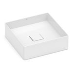cuba de apoio roca quadrada sem mesa terra t4 branco 35x35cm (mp)