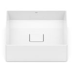 cuba de apoio roca quadrada sem mesa terra t4 branco 35x35cm (mp)