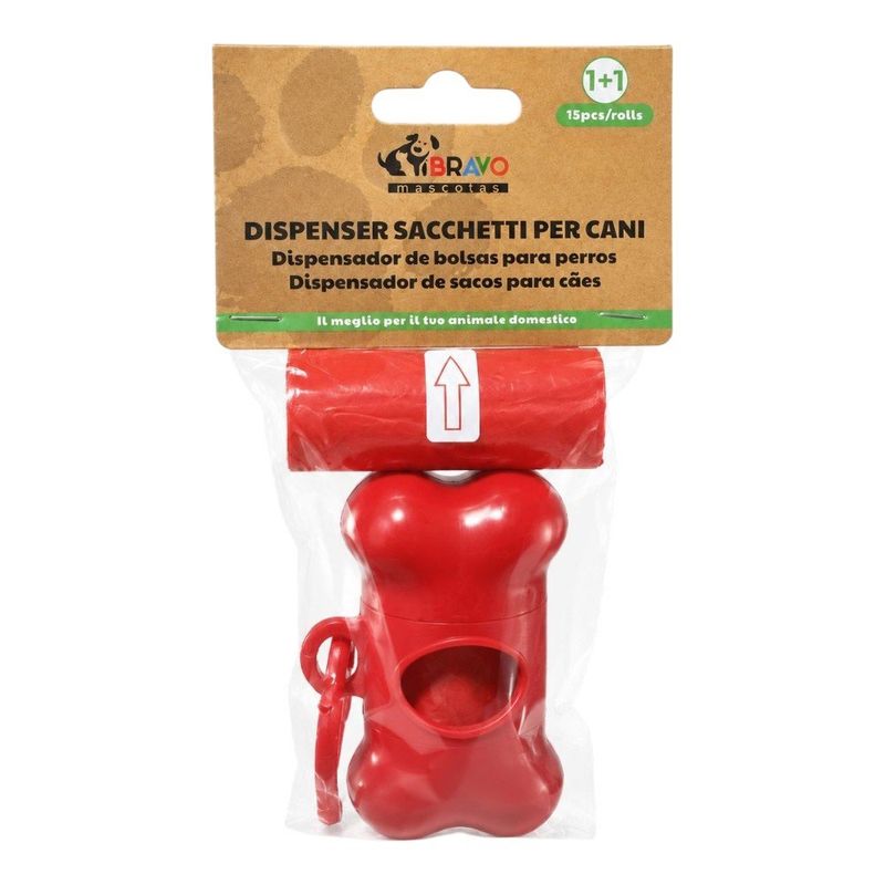 porta saco bravo mascotes cata caca com refil (mp)