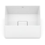 cuba de apoio roca quadrada sem mesa terra t3 branco 30x30cm (mp)