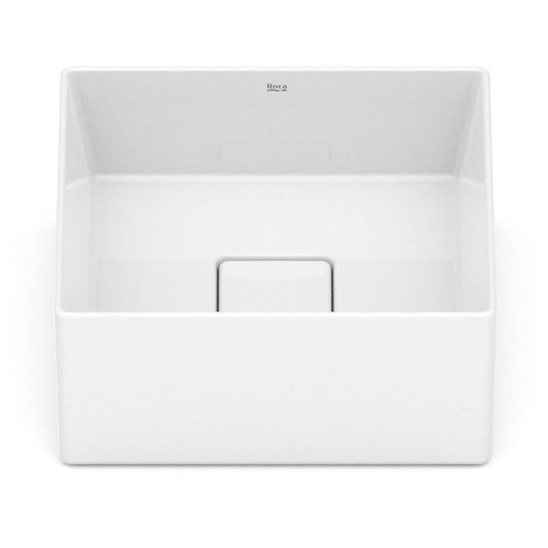 cuba de apoio roca quadrada sem mesa terra t3 branco 30x30cm (mp)