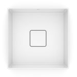 cuba de apoio roca quadrada sem mesa terra t3 branco 30x30cm (mp)