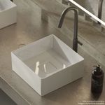 cuba de apoio roca quadrada sem mesa terra t3 branco 30x30cm (mp)