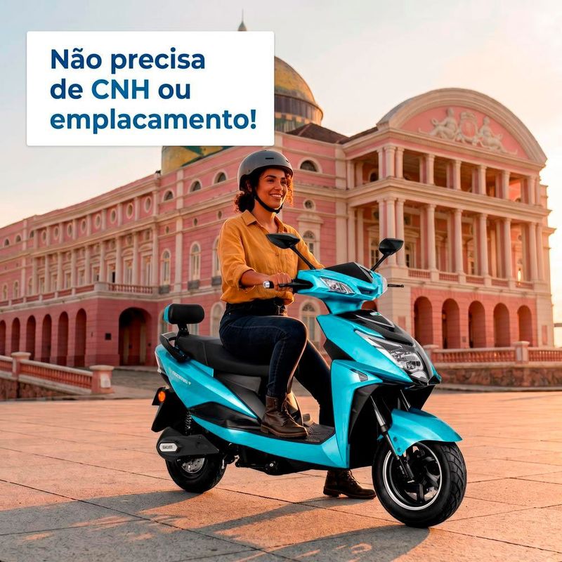 moto elétrica casa do motociclista scooter zs e8 azul claro 1000w (mp)