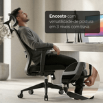 cadeira ergonômica elements serena preto (mp)
