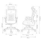 cadeira ergonômica elements vertta preto (mp)