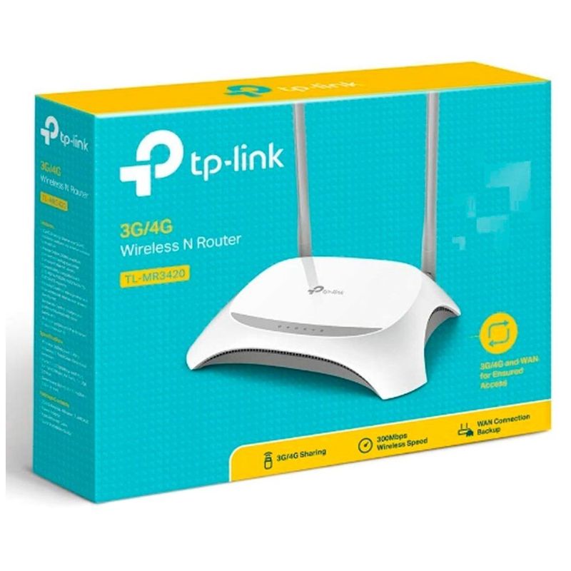 roteador wireless tp-link 3g/4g tl-mr3420 300mbps (mp)