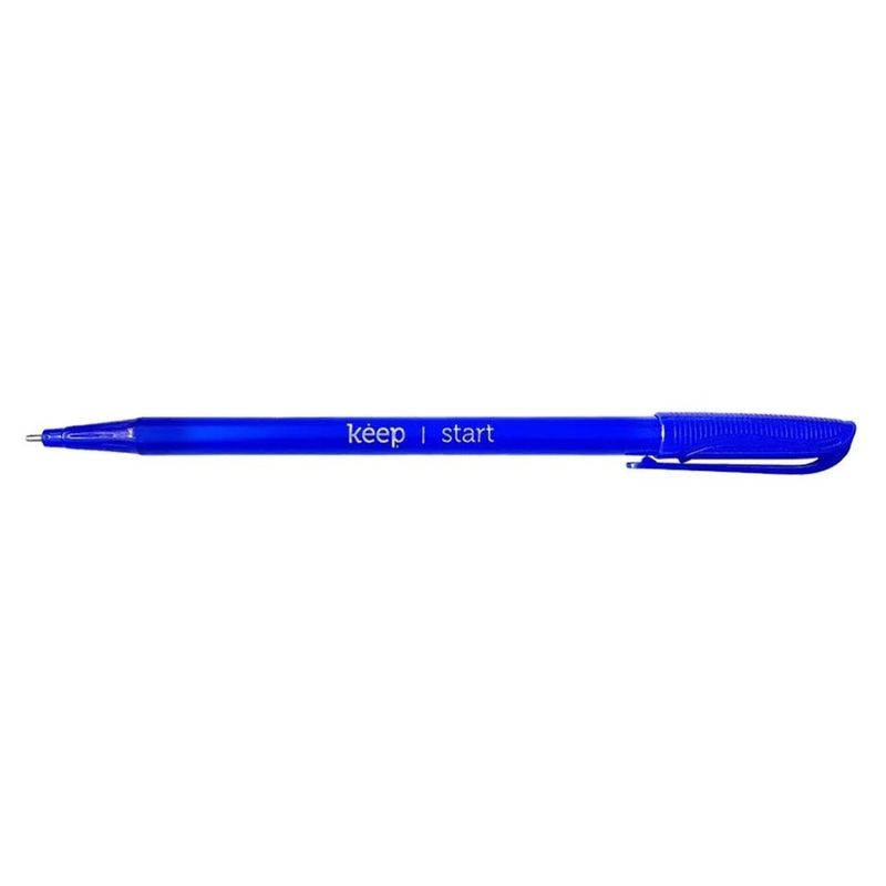 caneta esferográfica keep ponta média azul 1.0mm ei091 (mp)