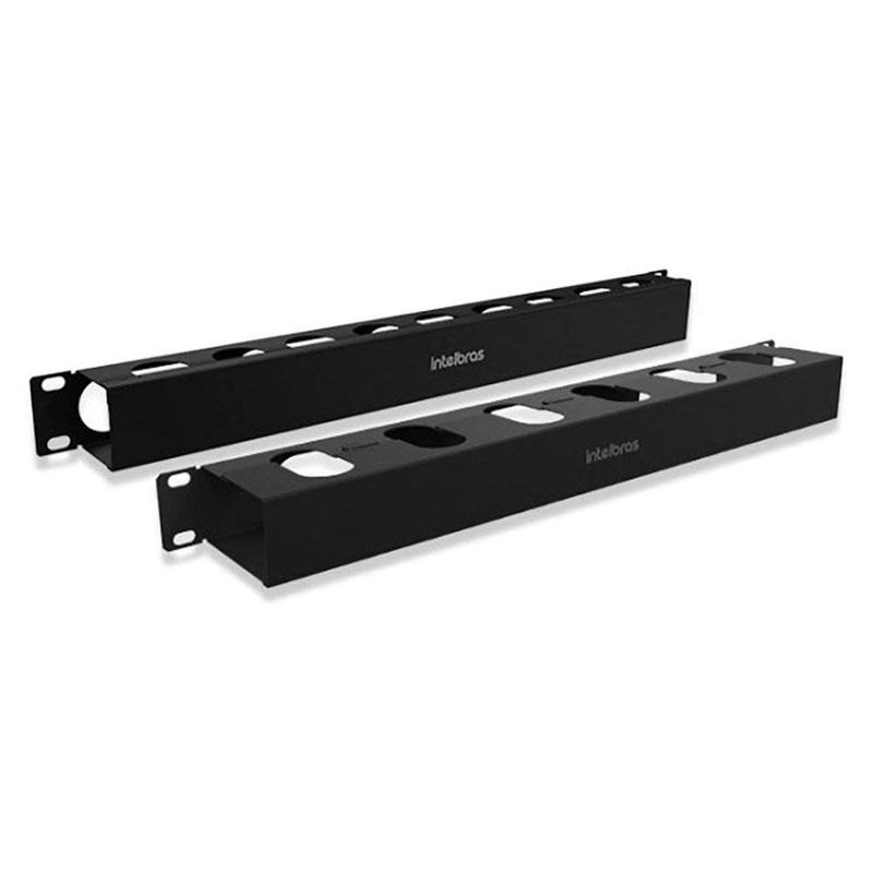 organizador de cabos para rack intelbras 1u x 80mm (mp)