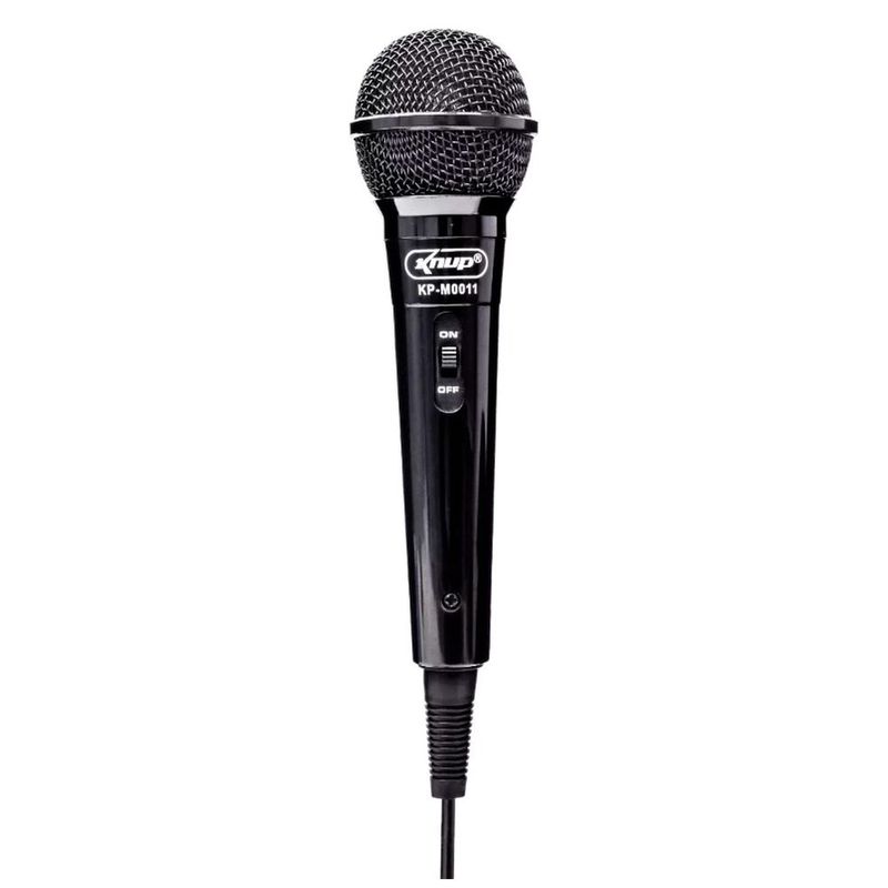 microfone com fio knup alta definição kp-m0011 (mp)