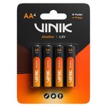 pilha alcalina vinik aa cartela com 4 vp2ab4a (mp)