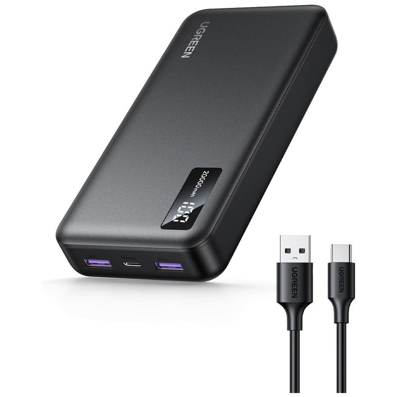 power bank ugreen 20000mah com carregamento rápido bidirecional e-bi