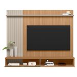 painel linea sintra para tv de até 75 polegadas cor jequitibá com off white