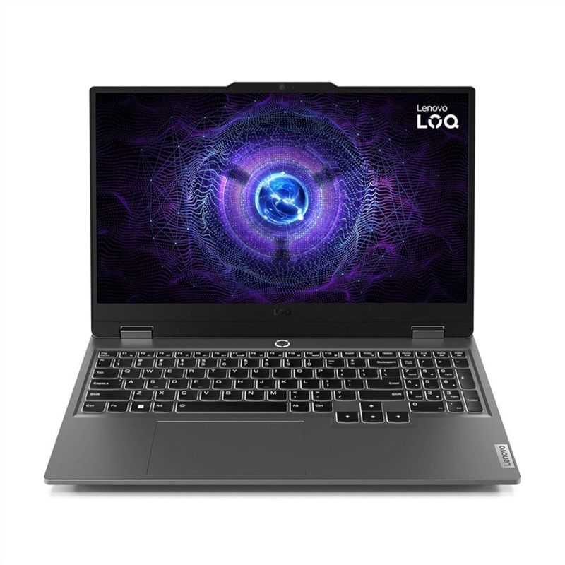 notebook gamer lenovo loq essential intel core i5 512gb ssd 16gb ram rtx 3050 tela 15.6" windows 11 cinza 83kh0006br