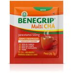 benegrip multi chá paracetamol 500mg sabor maçã e gengibre 3g 1 sachê hypera