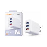 carregador de parede turbo pro lelong ultra com 3 usb le 247 35w (mp)