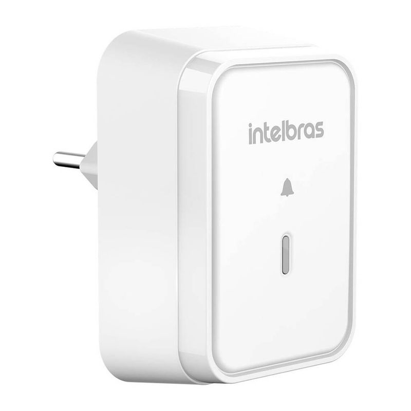 campainha sem fio intelbras cib 101s com bateria branco 4520063 (mp)