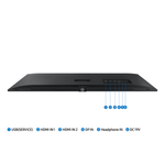 monitor samsung led 35" viewfinity s5 ultra wqhd 3440x1440 100hz hdmi e displayport ls34c500galmzd (mp)