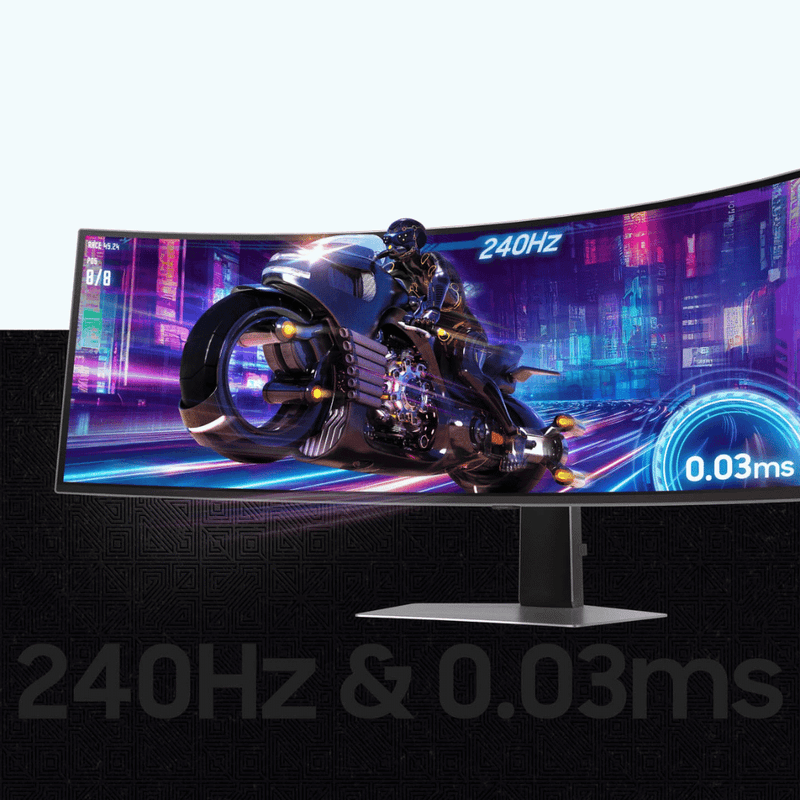 monitor gamer samsung led 49" odyssey oled g9 qhd 5120x1440 240hz hdmi e displayport ls49dg930slmzd 0.03ms (mp)