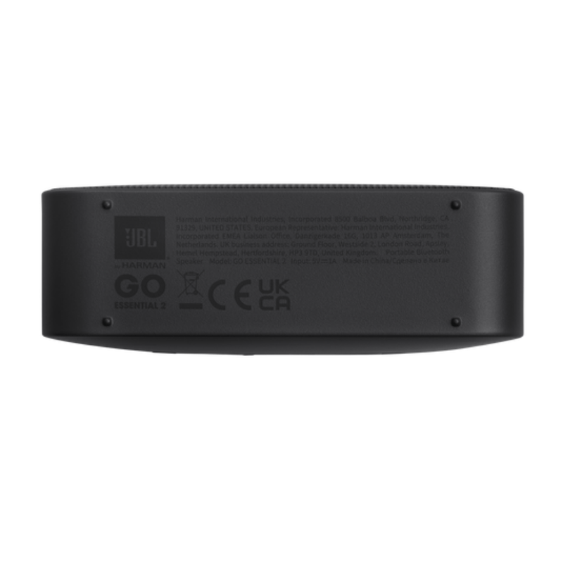 caixa de som portátil bluetooth jbl go essential 2 preto jblgoes2blkeu 3.1w (mp)