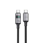 cabo de dados a'gold tipo c para tipo c turbo com display cb134 100w 1m (mp)