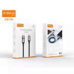 cabo de dados a'gold tipo c para tipo c turbo com display cb134 100w 1m (mp)