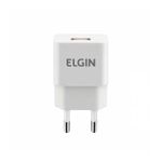 carregador de parede elgin com 1 saída usb 5v bivolt 27596 1a (mp)