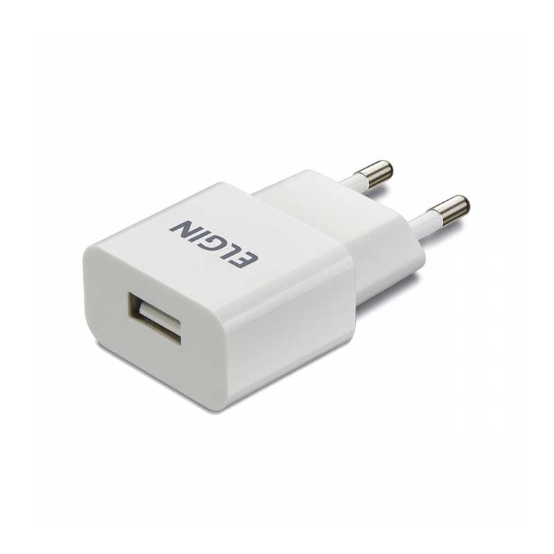 carregador de parede elgin com 1 saída usb 5v bivolt 27596 1a (mp)